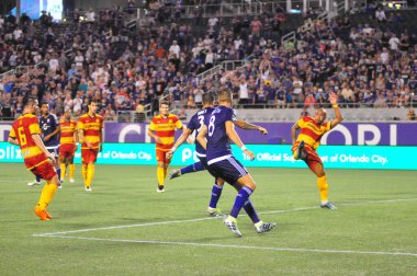 Orlando City SC, 29 Haziran 2016 'da Orlando Florida' daki Kamp Dünyası Stadyumu 'nda Fort Lauderdale Strikers' a ev sahipliği yaptı..