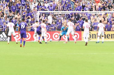 Orlando City, 31 Mart 2018 'de Orlando Florida' daki Exploria Stadyumu 'nda New York Red Bulls' a ev sahipliği yaptı..  