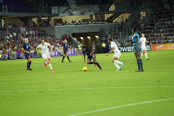 Usa England Match 2020 Shebelieves Cup Exploria Stadium Orlando Florida — Stock Photo, Image