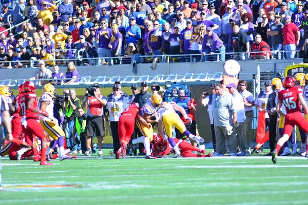 Lsu Affronta Louisville Durante 71St Citrus Bowl Camping World Stadium — Foto Stock