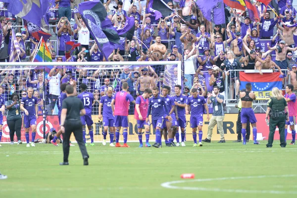 Orlando City Hostí Galaxy Citrus Bowl Orlandu Floridě Dubna 2017 — Stock fotografie