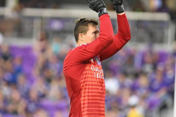 Orlando City Hospeda San Jose Earthquakes Exploria Stadium Abril 2018 — Fotografia de Stock