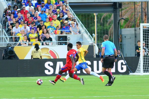 Brasile Affronta Haiti Durante Centenario Della Copa America Orlando Florida — Foto Stock