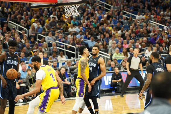 Orlando Magic Hospeda Lakers Amway Center Orlando Forida Quarta Feira — Fotografia de Stock