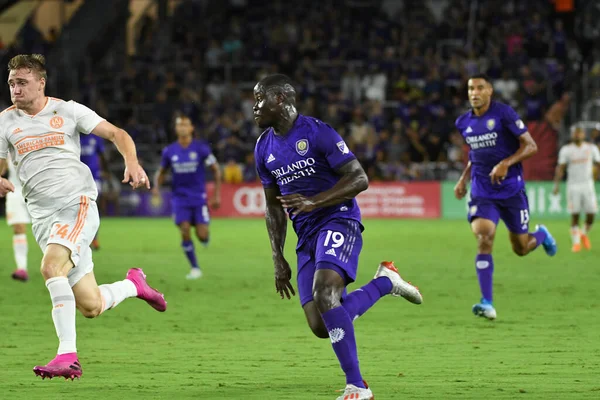 Orlando City, 23 Ağustos 2019 Cuma günü Florida, Orlando 'daki Exploria Stadyumu' nda Atlanta United 'a ev sahipliği yaptı.