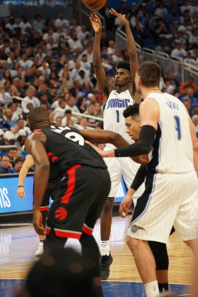 Orlando Magic Hosts Toronto Rapters Nba Playoff Στο Amway Arena — Φωτογραφία Αρχείου