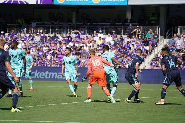 Orlando City Recebe Vancouver Whitecaps Orlando City Stadium Sábado Abril — Fotografia de Stock