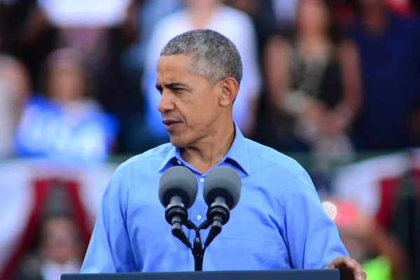 President Barack Obama Speaks Campaign Rally Osceola Heritage Park Stadium — Stock Photo, Image