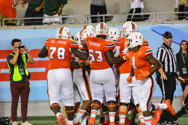 West Virginia Mountaineers Möter Miami Hurricanes 71St Russell Bowl Camping — Stockfoto