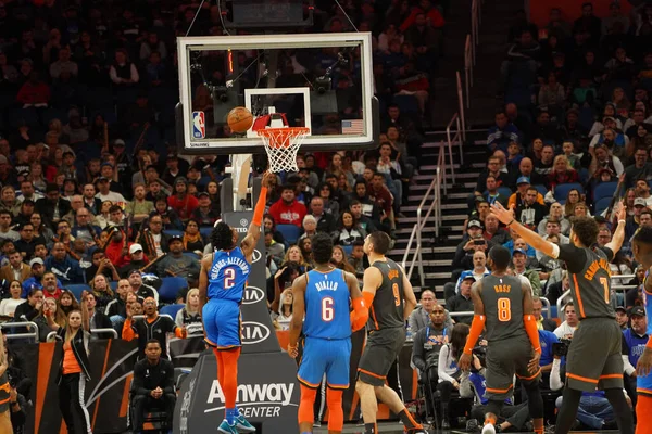 Basket Spel Amway Center Orlando Florida Onsdag Januari 2020 — Stockfoto