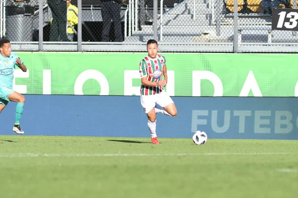 Fluminense Barcelona Время Кубка Флориды Стадионе Spectrum Stadium Января 2018 — стоковое фото