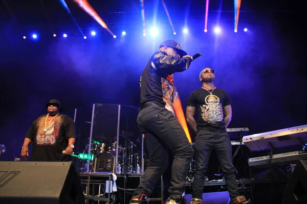 B歌手Keith Sweat Jagged Edge Dru Hill和Sisqo于2014年11月15日在佛罗里达州奥兰多的Cfe竞技场表演 — 图库照片