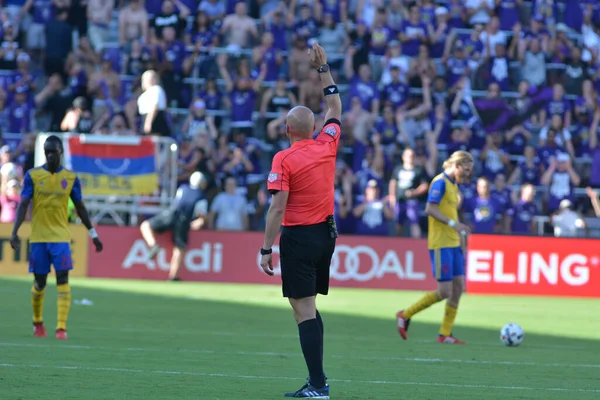 Orlando City Hosts Colorado Rapids Orlando City Stadium Orlando Florida — Stock Photo, Image