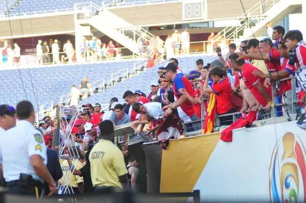 Costa Rica Szembe Paraguay Copa America Centenario Camping World Stadium — Stock Fotó