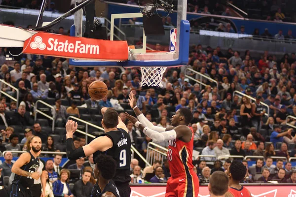 Orlando Magic Hosts Louisiana Pelicans Amway Center Orlando Florida Wednesday — Stock Photo, Image