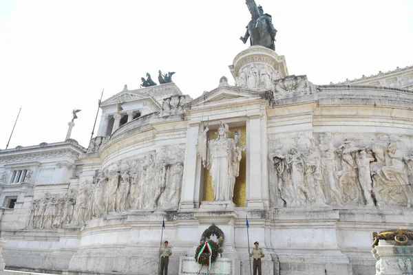 Ołtarz Ojczyzny Znany Również Jako Monumento Nazionale Vittorio Emanuele — Zdjęcie stockowe