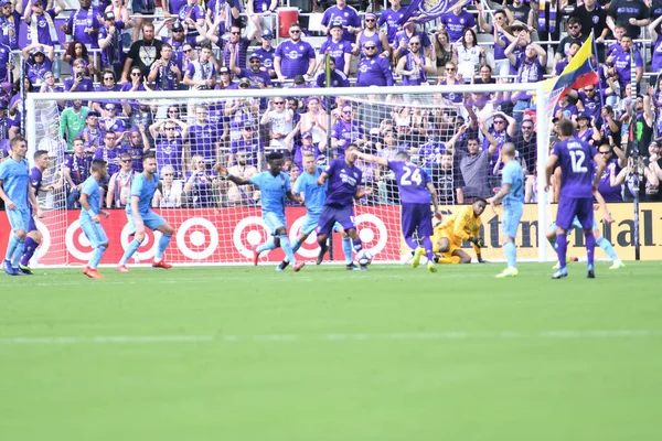 Orlando City Host New York City Orlando City Stadium Orlando - Stock-foto