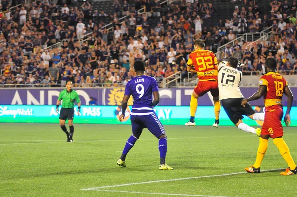 Orlando City SC, 29 Haziran 2016 'da Orlando Florida' daki Kamp Dünyası Stadyumu 'nda Fort Lauderdale Strikers' a ev sahipliği yaptı..