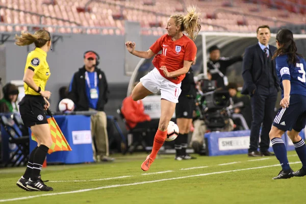 Japonya, İngiltere 'ye karşı Raymond James Stadyumu' nda 5 Mart 2019 'da Tampa Florida' da.  