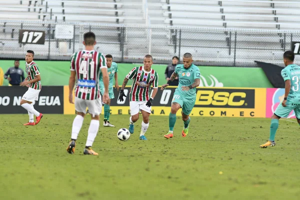 Fluminense Barcelona Durante Copa Flórida Spectrum Stadium Janeiro 2018 Orlando — Fotografia de Stock