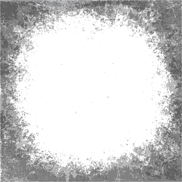 グランジの黒と白のボーダー 円形ベクトル コピーの領域と背景 — ストックベクタ