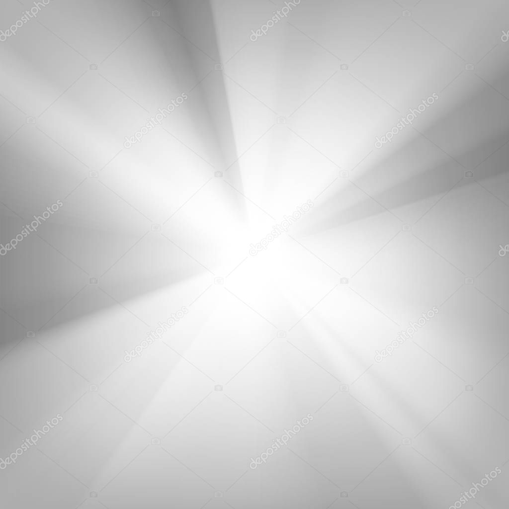 black and white rays background, vector illustration