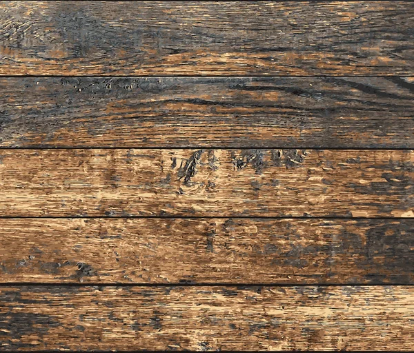 Old Wooden Planks Vector Grunge Background Texture — Stock Vector