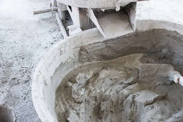 Çimento Alçı Makine Tarafından Mix — Stok fotoğraf