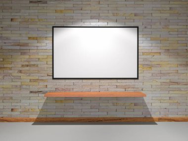 3D render kumtaşı duvarları ışıklar parıldıyor üzerine kurulu ile dekore edilmiştir