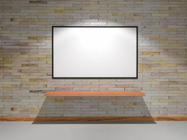 3D render kumtaşı duvarları ışıklar parıldıyor üzerine kurulu ile dekore edilmiştir