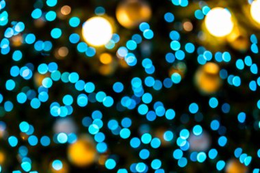 Soyut bokeh turuncu yeşil kırmızı renkli renkli ışıklar