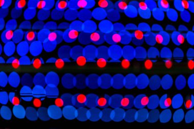 Soyut bokeh turuncu yeşil kırmızı renkli renkli ışıklar