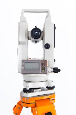 kesici takımlar için ölçme dijital ekipman anket. Beyaz arka plan üzerinde izole