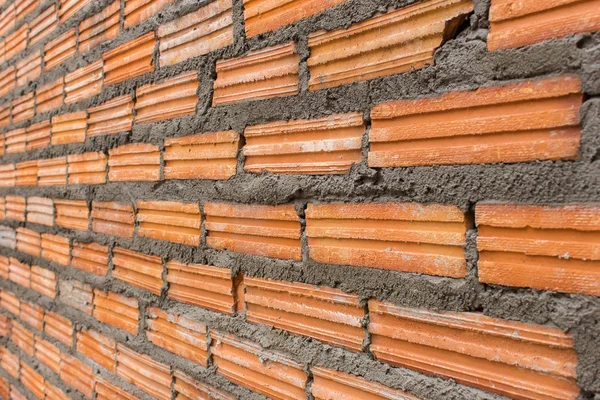 Bina tuğla duvar inşaatı