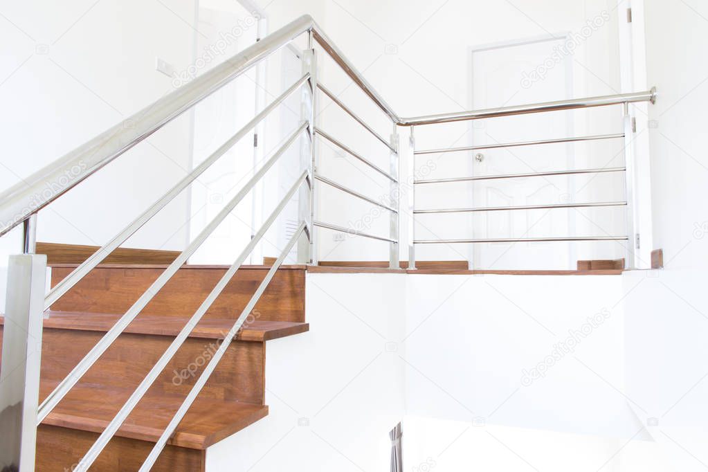 architecture stair wood interior in the home