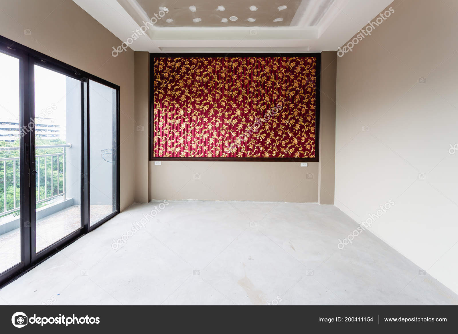 Industry Construction Building Wallpaper Empty Room Interior