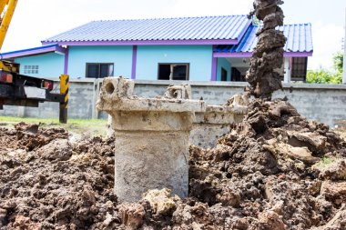Sanayi Sitesi inşaat makine yığın sondaj