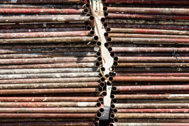 Site inşaat depolama iskele.