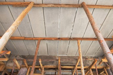 Kiriş ve döşeme altında canlandırıcı okaliptüs.