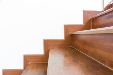 Ev iç boş oda tasarım merdiven beton üst ahşap paslanmaz çelik Küpeşte inşa