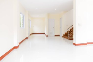 Ev iç boş oda tasarım merdiven beton üst ahşap paslanmaz çelik Küpeşte inşa