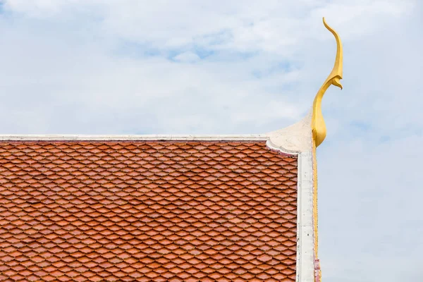 Tempel Van Het Platform Dak Van Aziatische Buddha Tempel Achtergrond — Stockfoto