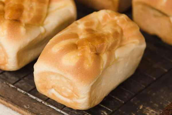 Thailändsk Mat Bageri Närbild Bakade Bröd Bakgrund — Stockfoto