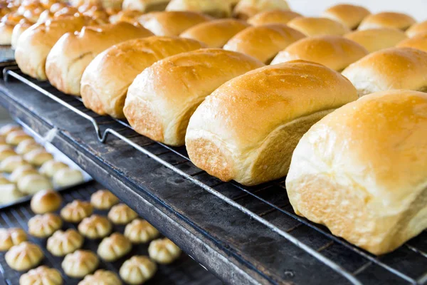 Vitt Bröd Facket Bageri — Stockfoto