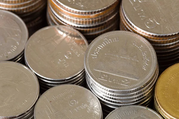 arka plan iş kavramı Tay sikke yığını, bakır Tay sikke