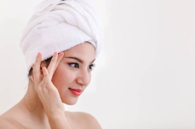 Güzel portre spa Gençlik ve cilt bakım kavramı