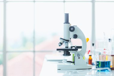 Laboratuvar ekipmanları, Mikroskop Bilimsel Kucak Arkaplanı