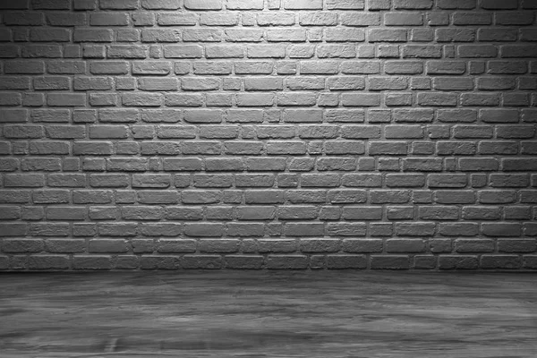Abstract background light on brick wall black and white