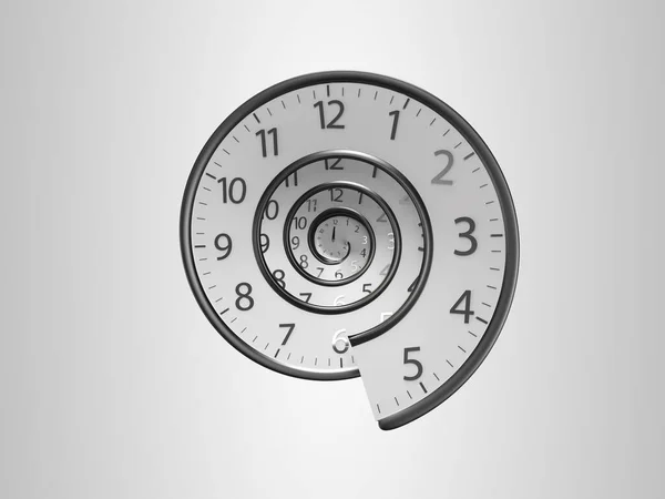 Класичний Vintage Clock Обертається Вперед Або Назад Нескінченним Часом Old — стокове фото