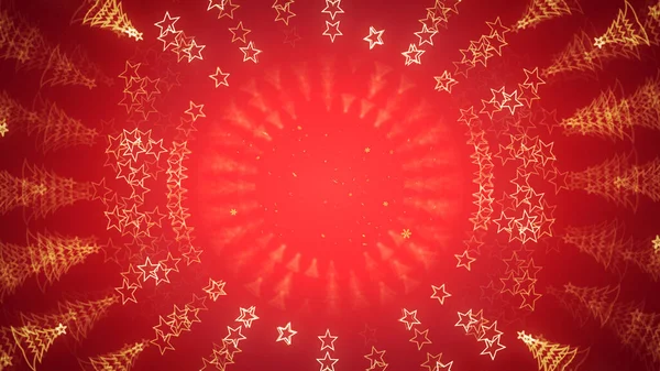 Natale Rosso Con Sfondo Stellato Natale Biglietto Auguri Grafico Modello — Foto Stock